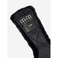 Sangle de dressage profilée LeMieux Arika Simuwool Noir Sangle de dressage profilée LeMieux Arika Simuwool Noir