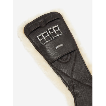 Sangle de dressage profilée LeMieux Arika Simuwool Marron