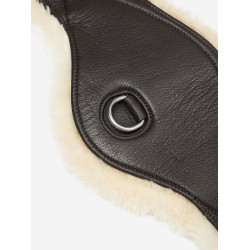Sangle de dressage profilée LeMieux Arika Simuwool Marron
