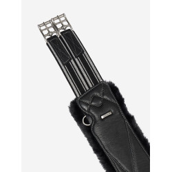 Sangle longue profilée LeMieux Arika Simuwool Noir Sangle longue profilée LeMieux Arika Simuwool Noir