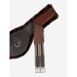 Sangle longue profilée LeMieux Arika Simuwool Marron