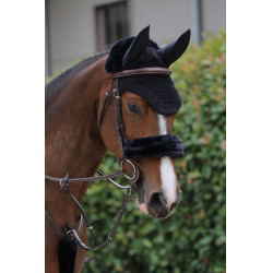 Schapenvacht hoes voor neusriem Kentucky Zwart Schapenvacht hoes voor neusriem Kentucky Zwart