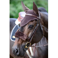Fourreau de muserolle en mouton Kentucky Noir Fourreau de muserolle en mouton Kentucky Noir