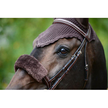 Schapenvacht hoes voor neusriem Kentucky Bruin Schapenvacht hoes voor neusriem Kentucky Bruin