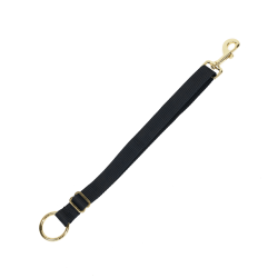 Lanière D'attache Nylon Mousqueton Et Anneau Long Kentucky Noir Lanière D'attache Nylon Mousqueton Et Anneau Long Kentucky Noir