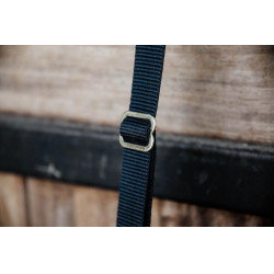 Lanière D'attache Nylon Mousqueton Et Anneau Long Kentucky Noir Lanière D'attache Nylon Mousqueton Et Anneau Long Kentucky Noir