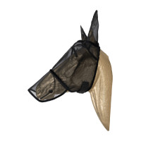 Klassiek anti-vliegenmasker met oren en neuskap Kentucky Zwart