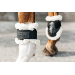 Kogelbeschermers jonge paarden vegan schapenvacht Kentucky Zwart