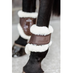 Protège-boulet jeunes chevaux mouton vegan Kentucky Marron
