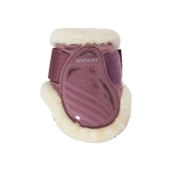 Protège-boulet jeunes chevaux mouton vegan Kentucky Vieux rose