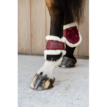 Protège-boulet jeunes chevaux Velvet mouton vegan Kentucky Bordeaux