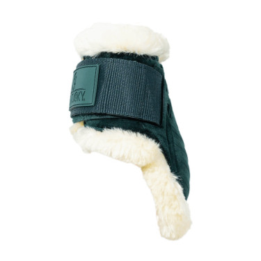 Protège-boulet jeunes chevaux Velvet mouton vegan Kentucky Vert foncé