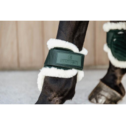 Protège-boulet jeunes chevaux Velvet mouton vegan Kentucky Vert foncé