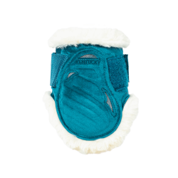 Protège-boulet jeunes chevaux Velvet mouton vegan Kentucky Emeraude Vert