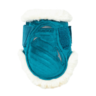 Protège-boulet jeunes chevaux Velvet mouton vegan Kentucky Emeraude Vert