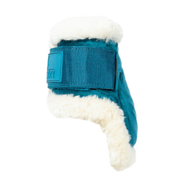 Protège-boulet jeunes chevaux Velvet mouton vegan Kentucky Emeraude Vert