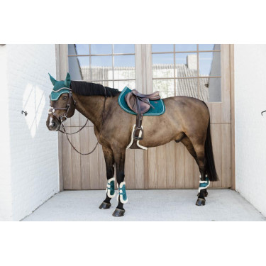 Protège-boulet jeunes chevaux Velvet mouton vegan Kentucky Emeraude Vert