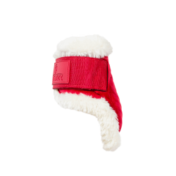 Jong paarden kogelbeschermer Velvet vegan schapenvacht Kentucky Rood