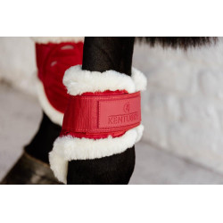 Jong paarden kogelbeschermer Velvet vegan schapenvacht Kentucky Rood