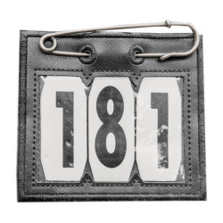 Porte-Numéro PVC avec épingle de sureté Kentucky Noir Porte-Numéro PVC avec épingle de sureté Kentucky Noir