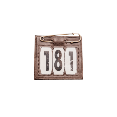 Porte-Numéro PVC avec épingle de sureté Kentucky Marron