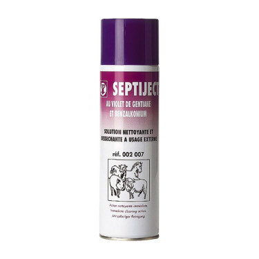 Bombe antiseptique Septiject - Soin Plaies Cheval
