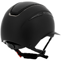 Equithème Agris helm met brede klep Zwart lamé Equithème Agris helm met brede klep Zwart lamé