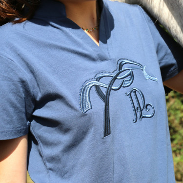 Polo Iliana Pénélope Blauw / grijs Polo Iliana Pénélope Blauw / grijs