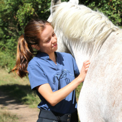 Polo Iliana Pénélope Blauw / grijs Polo Iliana Pénélope Blauw / grijs