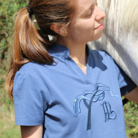 Polo Iliana Pénélope Blauw / grijs