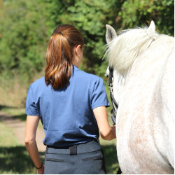 Polo Iliana Pénélope Blauw / grijs Polo Iliana Pénélope Blauw / grijs