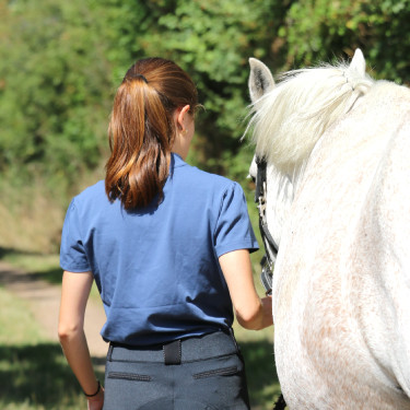 Polo Iliana Pénélope Blauw / grijs Polo Iliana Pénélope Blauw / grijs