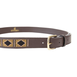 Ceinture Perles faites-main Kentucky Or