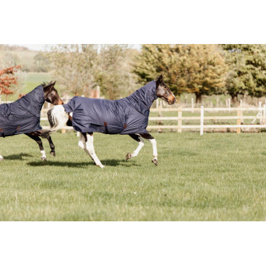 Couverture d'extérieur All Weather Quick Dry Fleece avec couvre-cou Kentucky 600D Marine Bleu marine