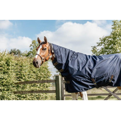 Couverture d'extérieur All Weather Quick Dry Fleece avec couvre-cou Kentucky 600D Marine Bleu marine