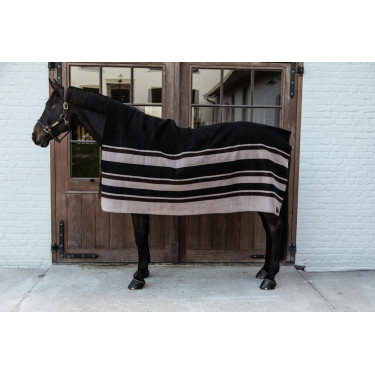 Couverture Séchante Carré Heavy Stripes Kentucky Marron