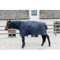 Paardenregenjas Hurricane met beugelgaten Kentucky Marine Marineblauw