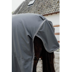 Paardenregenjas Hurricane met beugelgaten Kentucky Grijs Paardenregenjas Hurricane met beugelgaten Kentucky Grijs