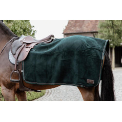 Couvre-reins Carré Heavy Fleece Kentucky Vert sapin