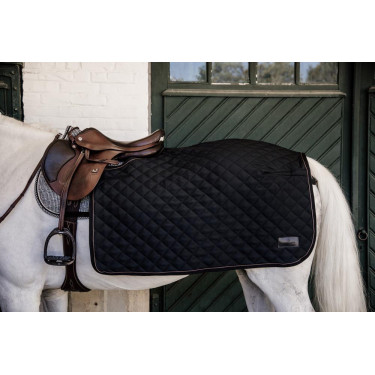 Couvre-reins Carré Kentucky Noir