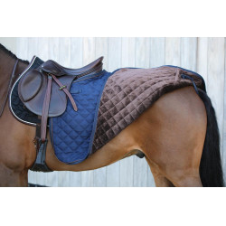 Couvre-reins Carré Kentucky Marine Bleu marine