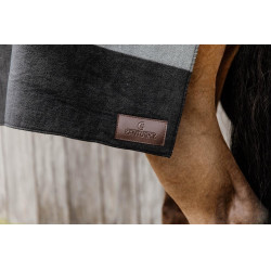 Couverture Séchante Carré Heavy Stripes Kentucky Noir Couverture Séchante Carré Heavy Stripes Kentucky Noir