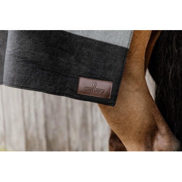 Couverture Séchante Carré Heavy Stripes Kentucky Noir Couverture Séchante Carré Heavy Stripes Kentucky Noir