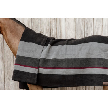 Couverture Séchante Carré Heavy Stripes Kentucky Noir Couverture Séchante Carré Heavy Stripes Kentucky Noir