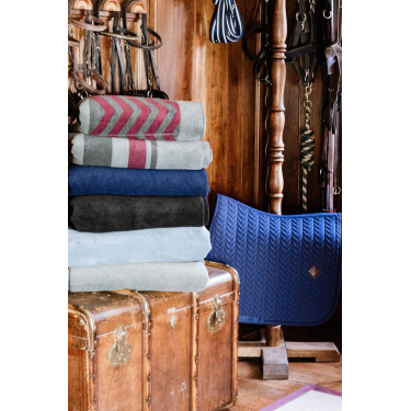 Couverture Séchante Carré Heavy Stripes Kentucky Noir Couverture Séchante Carré Heavy Stripes Kentucky Noir