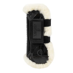 Guêtre Velcro mouton vegan Kentucky Noir Guêtre Velcro mouton vegan Kentucky Noir