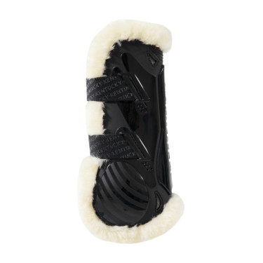 Velcro beenbeschermer vegan schapenvacht Kentucky Zwart