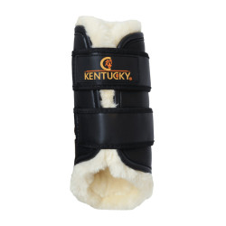Guêtres fermées Cuir antérieures Kentucky Noir Guêtres fermées Cuir antérieures Kentucky Noir