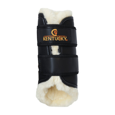 Guêtres fermées Cuir antérieures Kentucky Noir Guêtres fermées Cuir antérieures Kentucky Noir