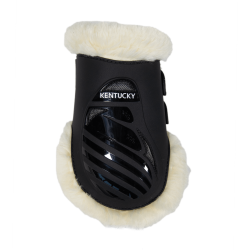 Elastische kogelbeschermer vegan schapenvacht Kentucky Zwart